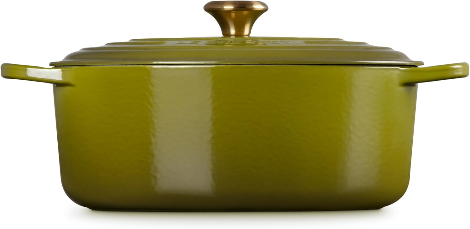 image:imageLe Creuset Enameled Cast Iron Signature Oval Dutch Oven 8 qt CeriseOlive