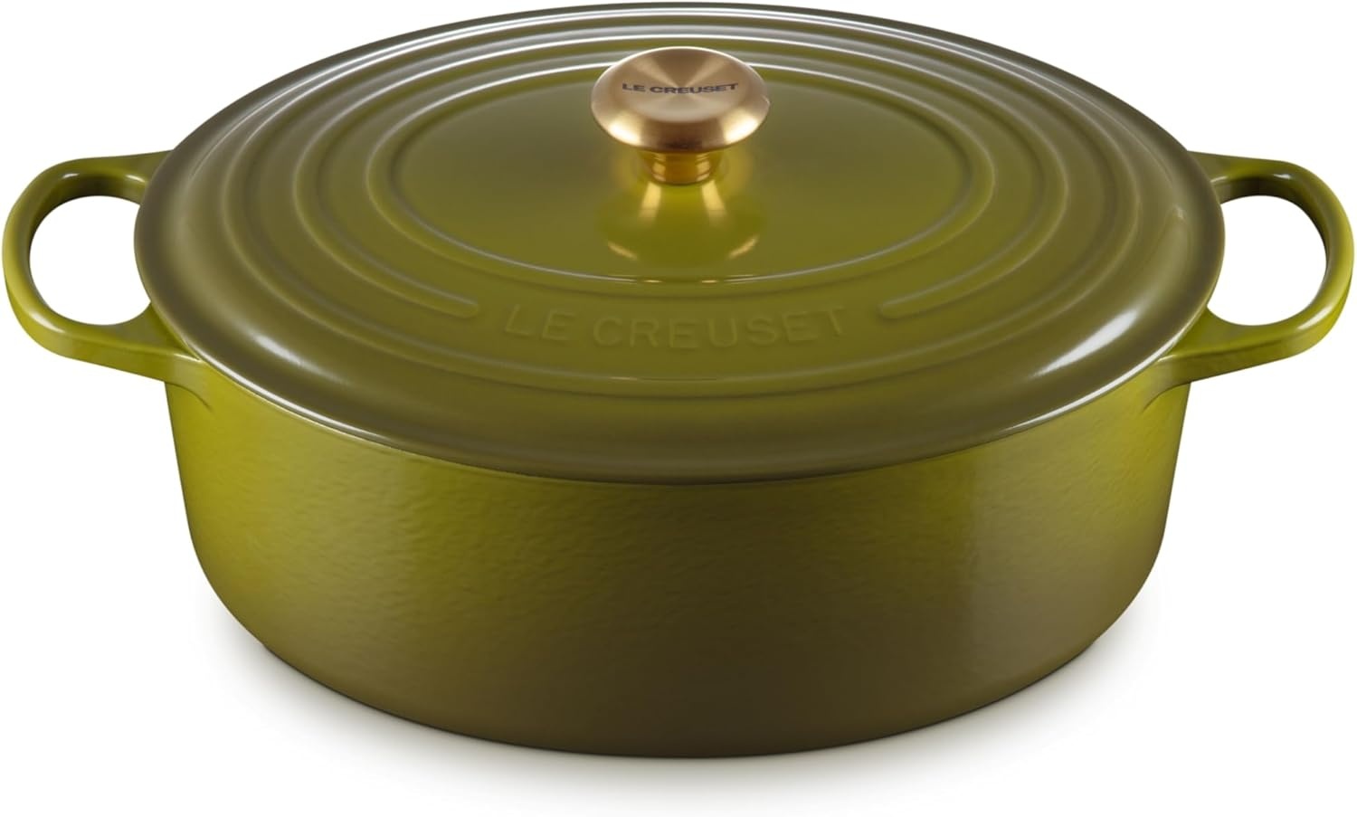 image:imageLe Creuset Enameled Cast Iron Signature Oval Dutch Oven 8 qt CeriseOlive