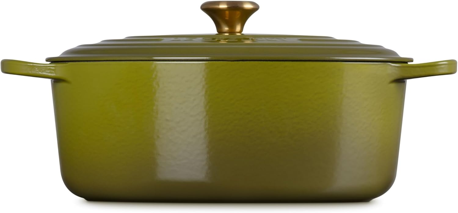 image:imageLe Creuset Enameled Cast Iron Signature Oval Dutch Oven 8 qt CeriseOlive
