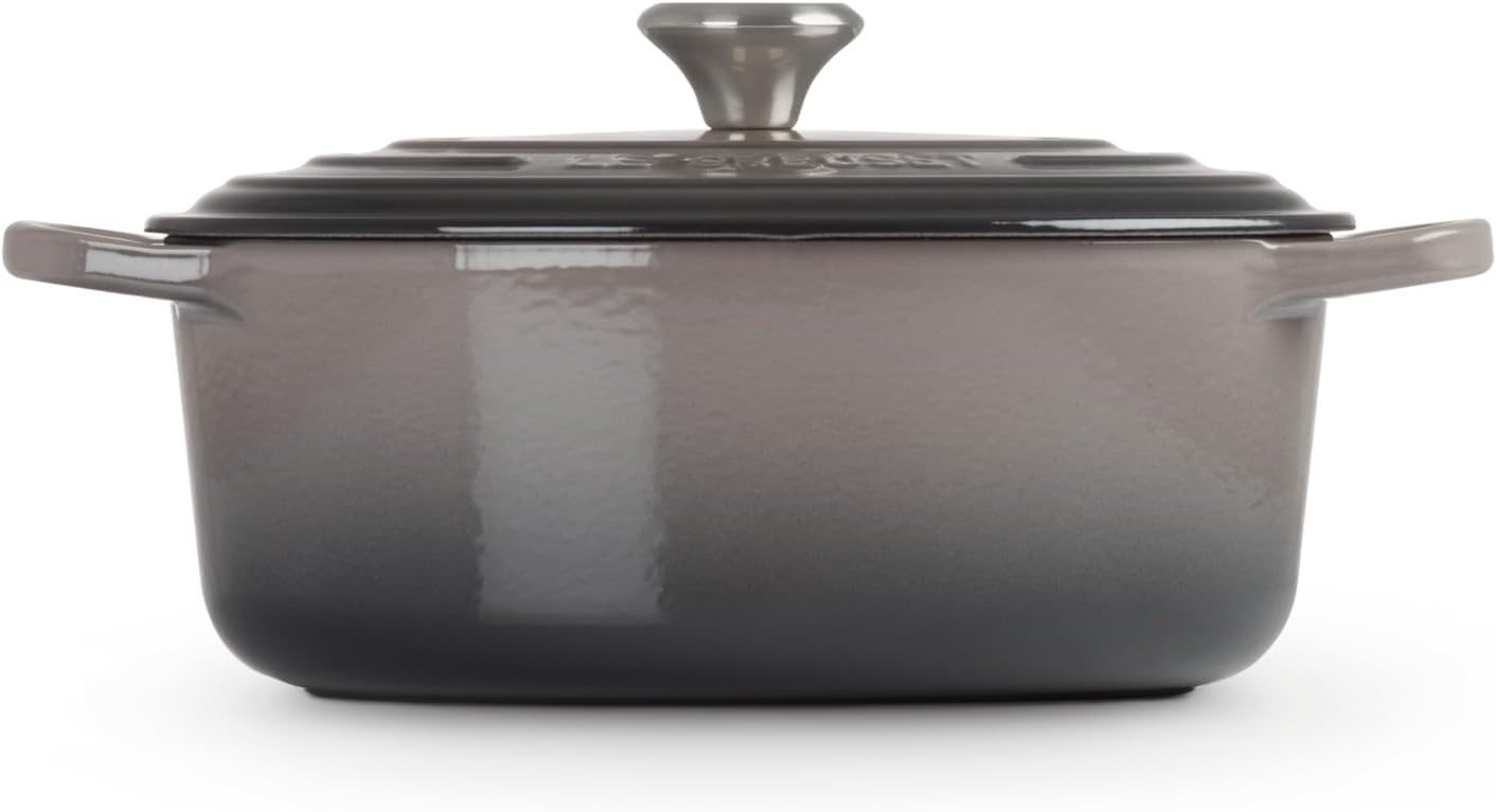 image:imageLe Creuset Enameled Cast Iron Signature Oval Dutch Oven 8 qt CeriseOyster