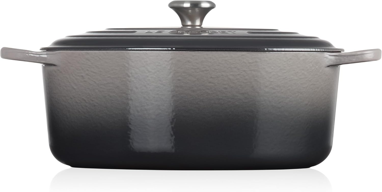 image:imageLe Creuset Enameled Cast Iron Signature Oval Dutch Oven 8 qt CeriseOyster