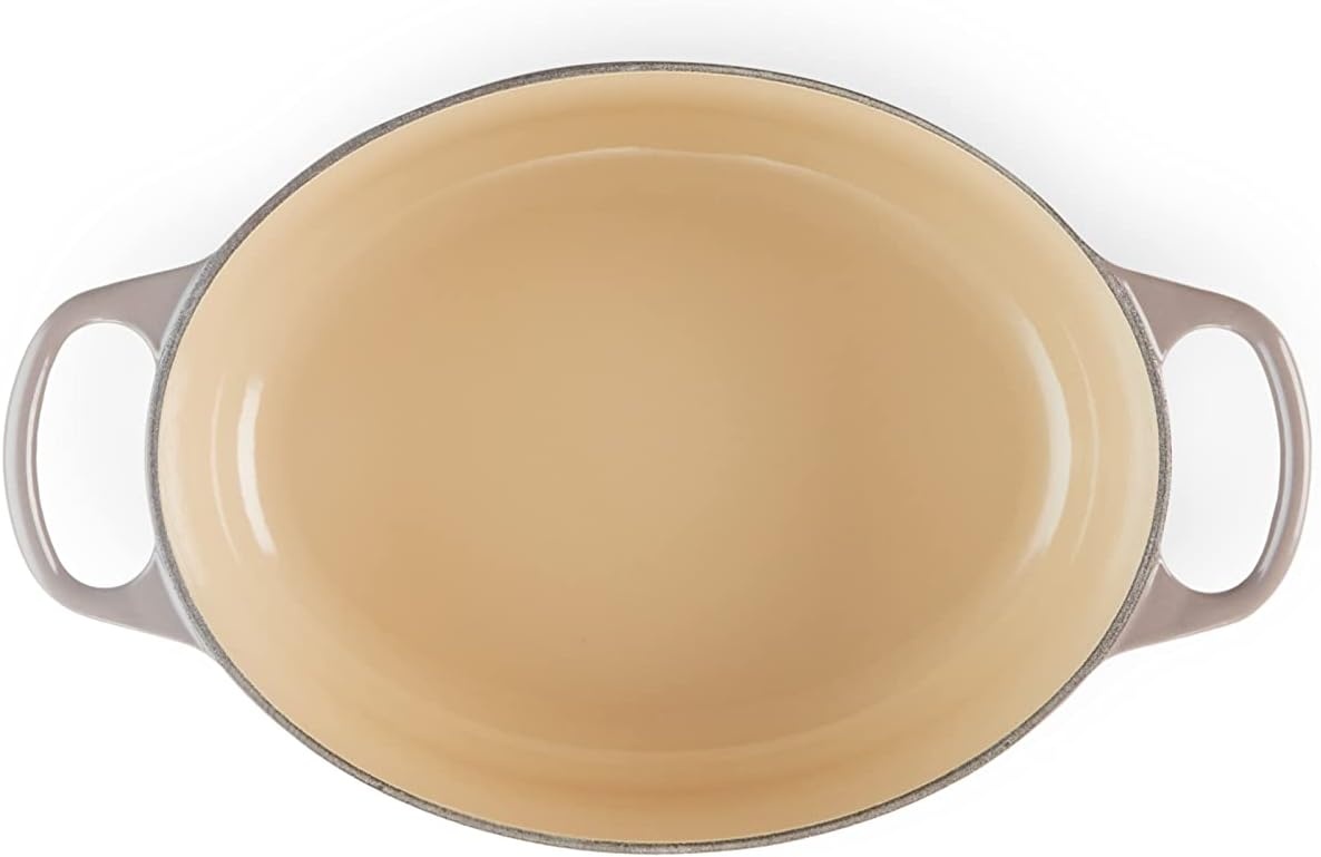 image:imageLe Creuset Enameled Cast Iron Signature Oval Dutch Oven 8 qt CeriseOyster