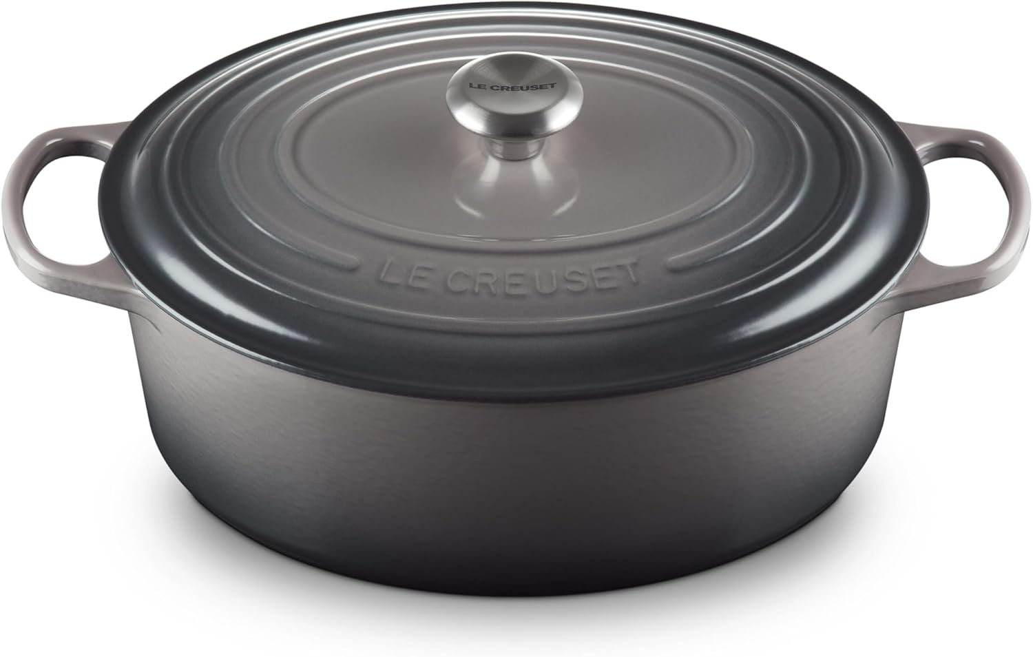 image:imageLe Creuset Enameled Cast Iron Signature Oval Dutch Oven 8 qt CeriseOyster