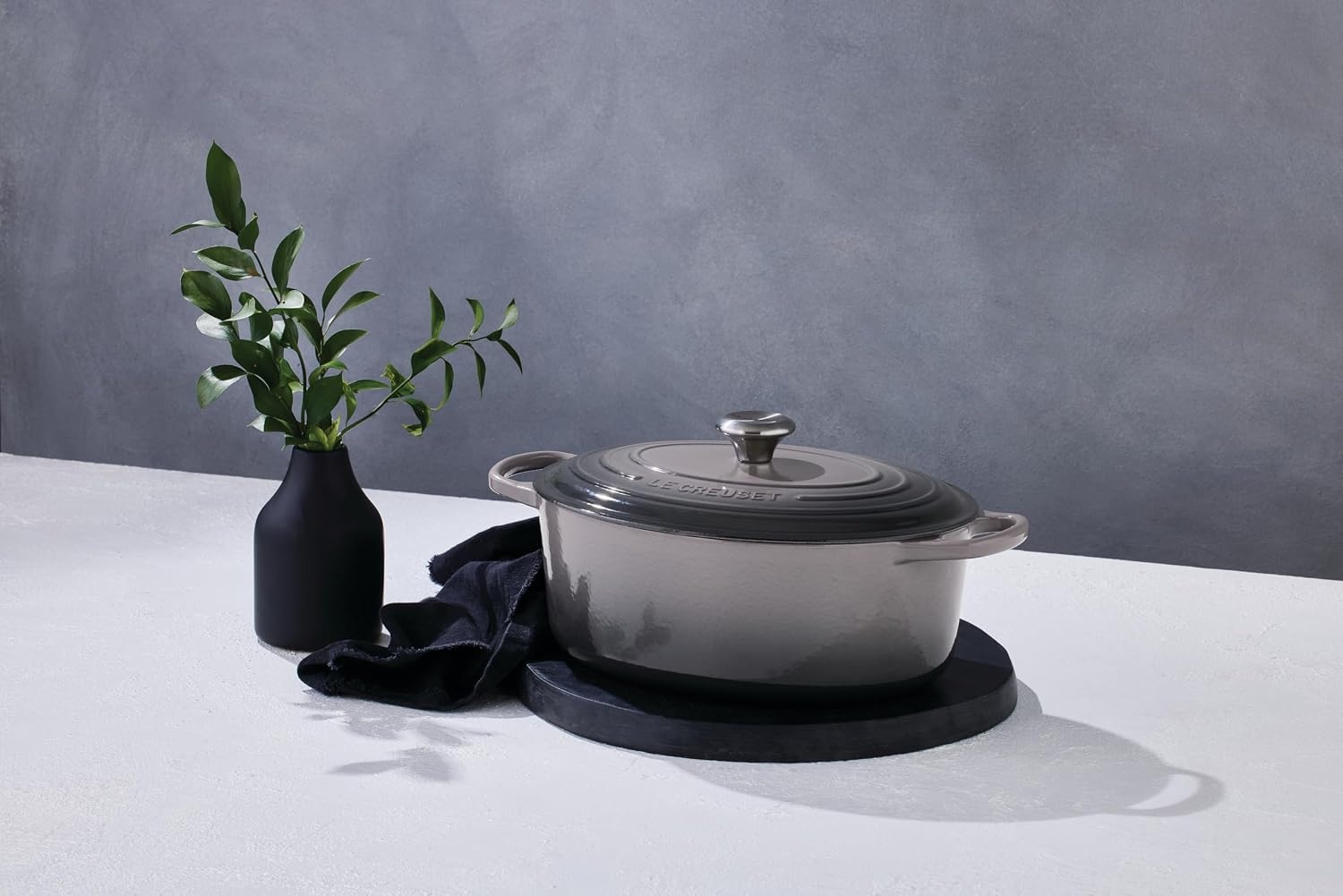 image:imageLe Creuset Enameled Cast Iron Signature Oval Dutch Oven 8 qt CeriseOyster