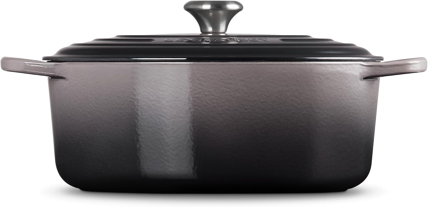image:imageLe Creuset Enameled Cast Iron Signature Oval Dutch Oven 8 qt CeriseOyster