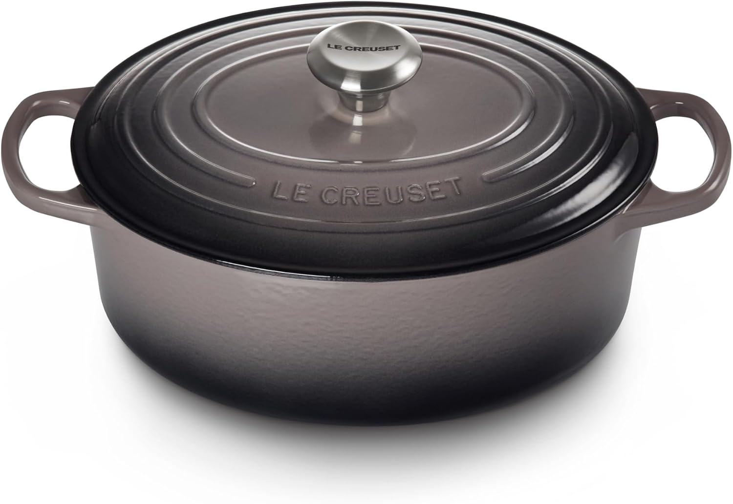 image:imageLe Creuset Enameled Cast Iron Signature Oval Dutch Oven 8 qt CeriseOyster