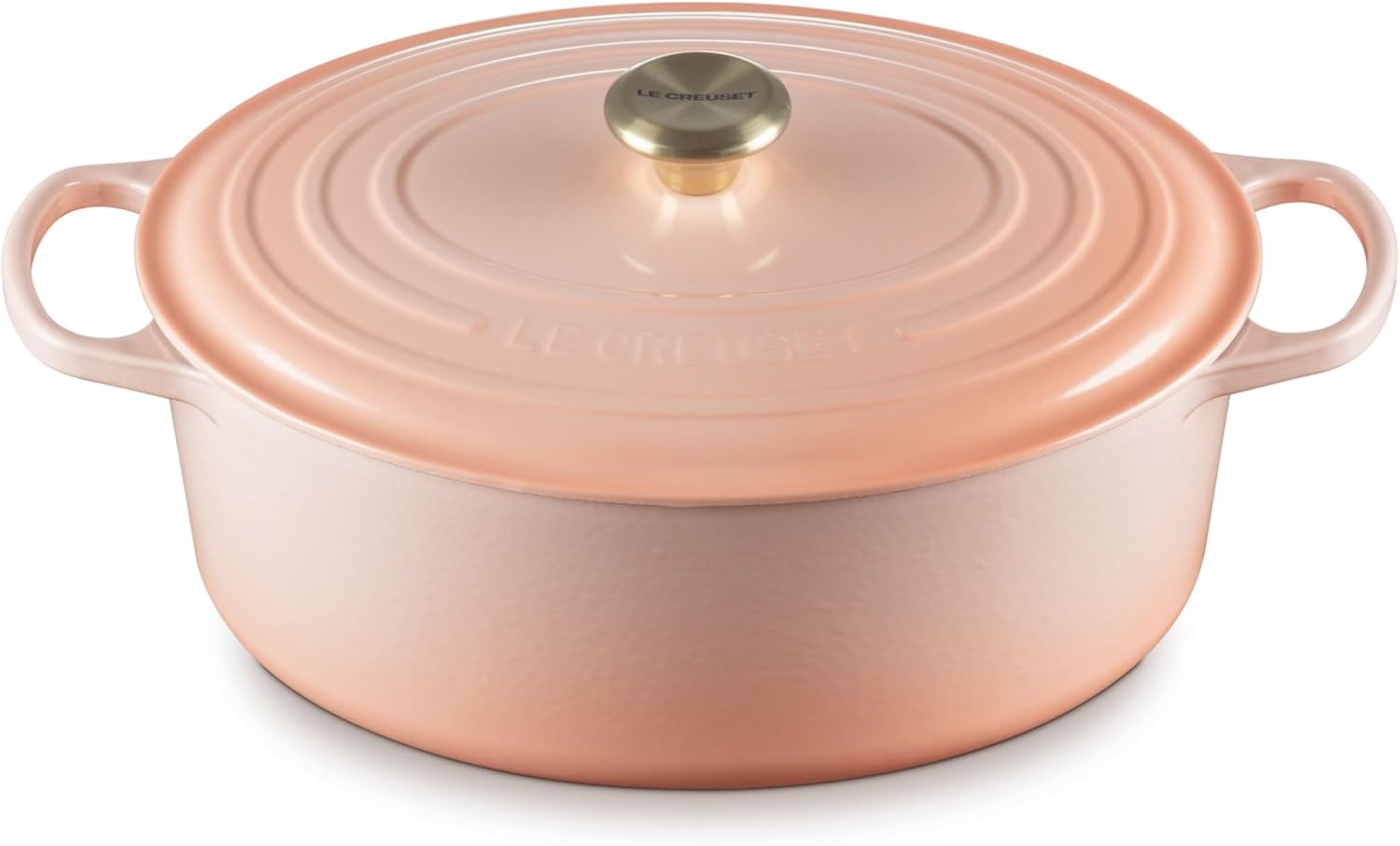 image:imageLe Creuset Enameled Cast Iron Signature Oval Dutch Oven 8 qt CerisePeche