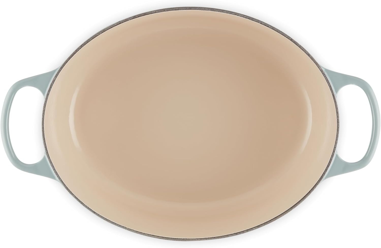 image:imageLe Creuset Enameled Cast Iron Signature Oval Dutch Oven 8 qt CeriseSea Salt
