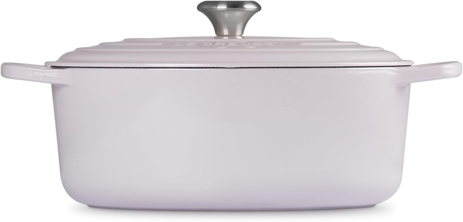 image:imageLe Creuset Enameled Cast Iron Signature Oval Dutch Oven 8 qt CeriseShallot