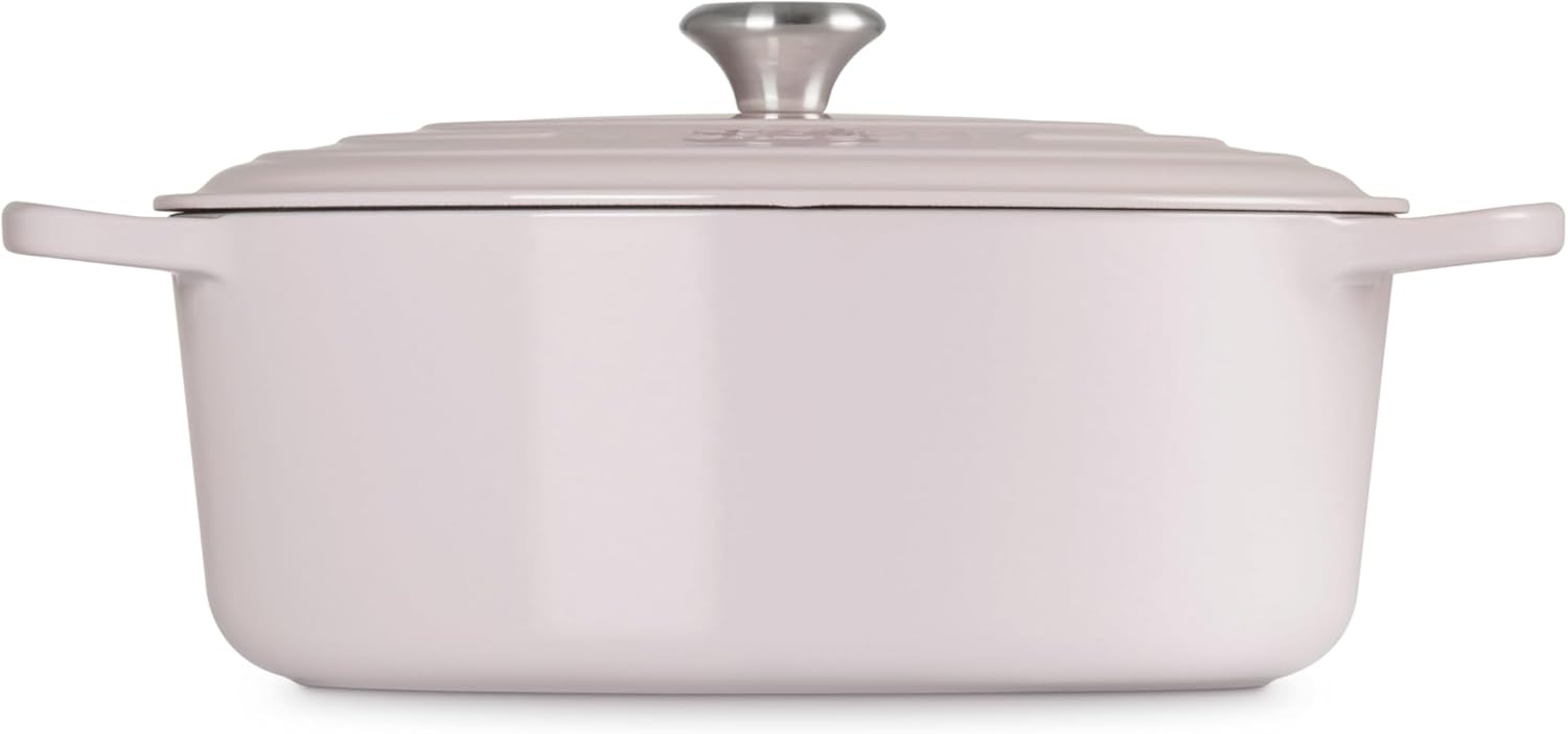image:imageLe Creuset Enameled Cast Iron Signature Oval Dutch Oven 8 qt CeriseShallot