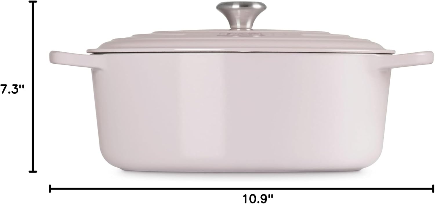 image:imageLe Creuset Enameled Cast Iron Signature Oval Dutch Oven 8 qt CeriseShallot