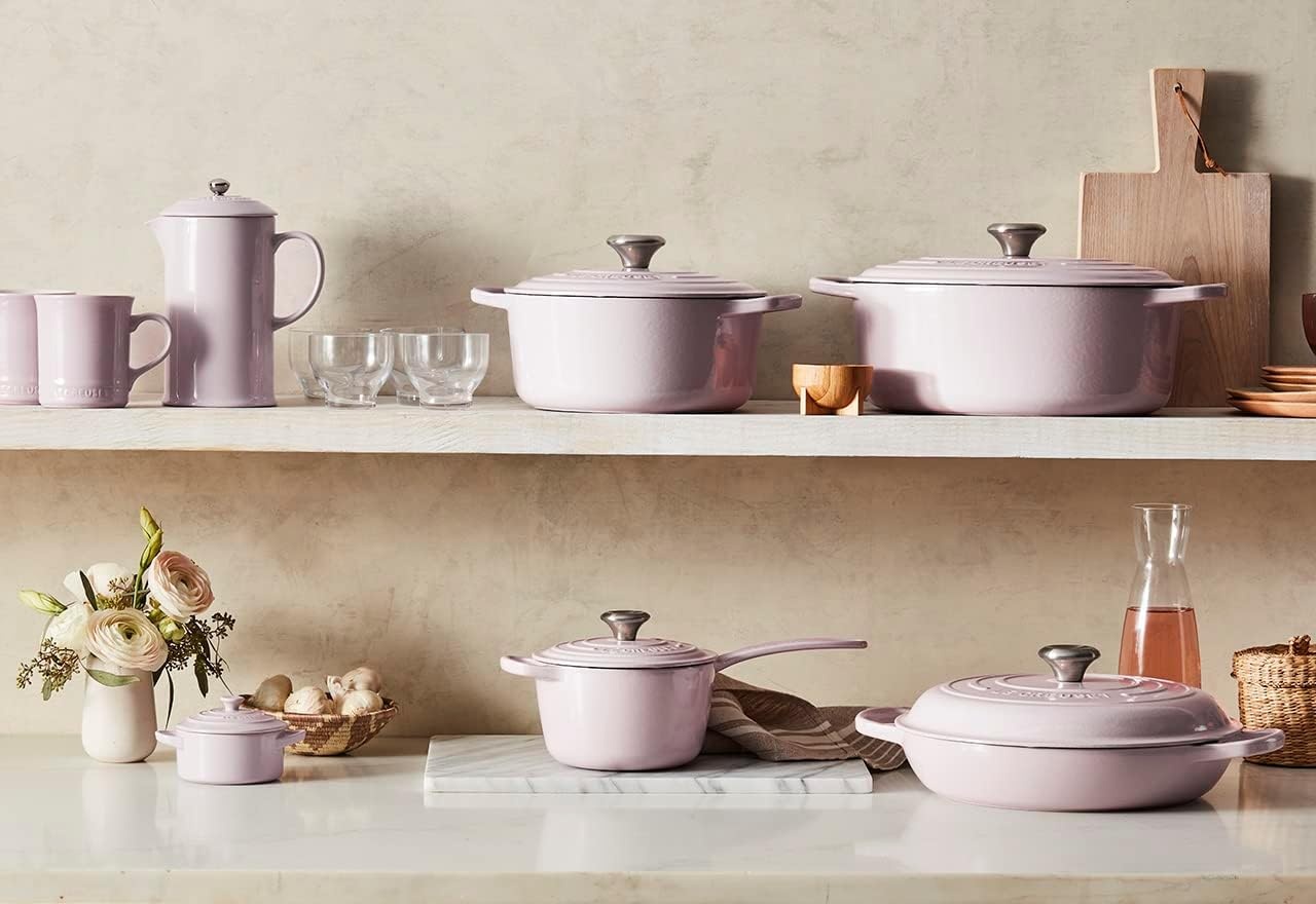 image:imageLe Creuset Enameled Cast Iron Signature Oval Dutch Oven 8 qt CeriseShallot