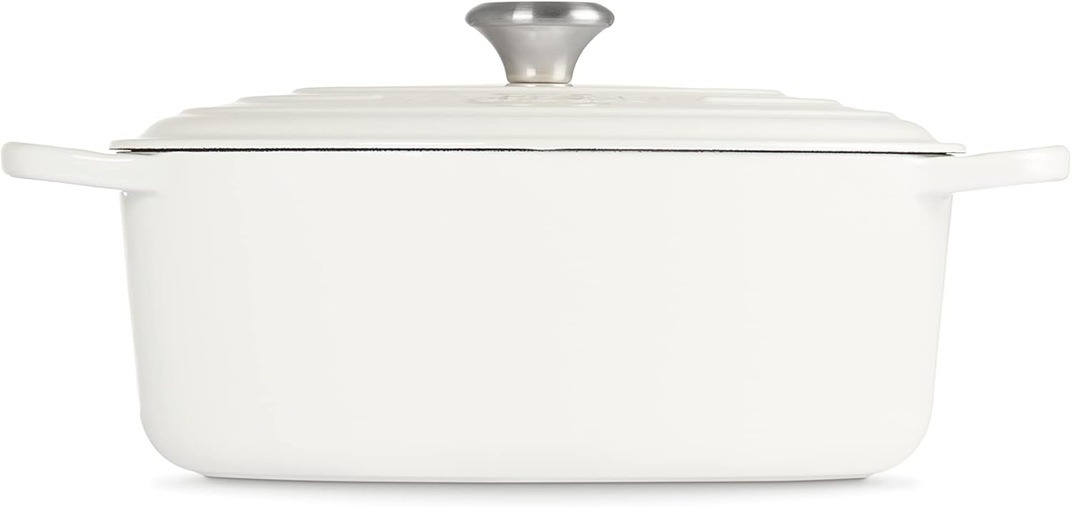 image:imageLe Creuset Enameled Cast Iron Signature Oval Dutch Oven 8 qt CeriseWhite