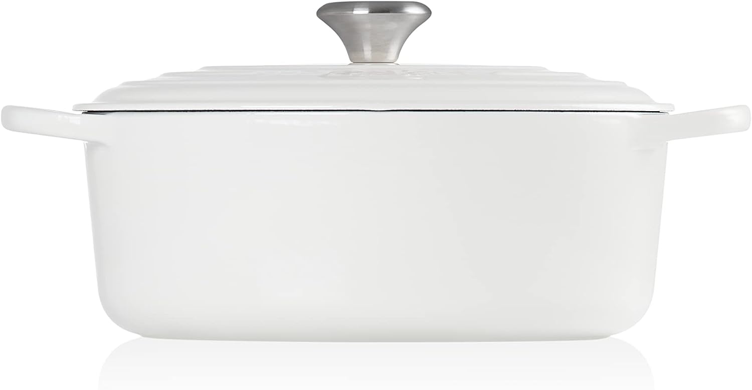 image:imageLe Creuset Enameled Cast Iron Signature Oval Dutch Oven 8 qt CeriseWhite