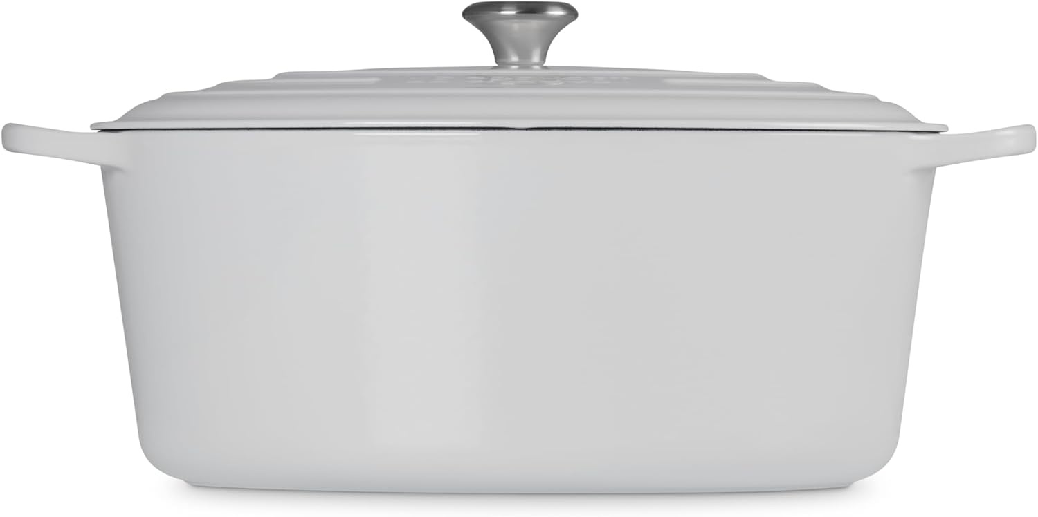 image:imageLe Creuset Enameled Cast Iron Signature Oval Dutch Oven 8 qt CeriseWhite