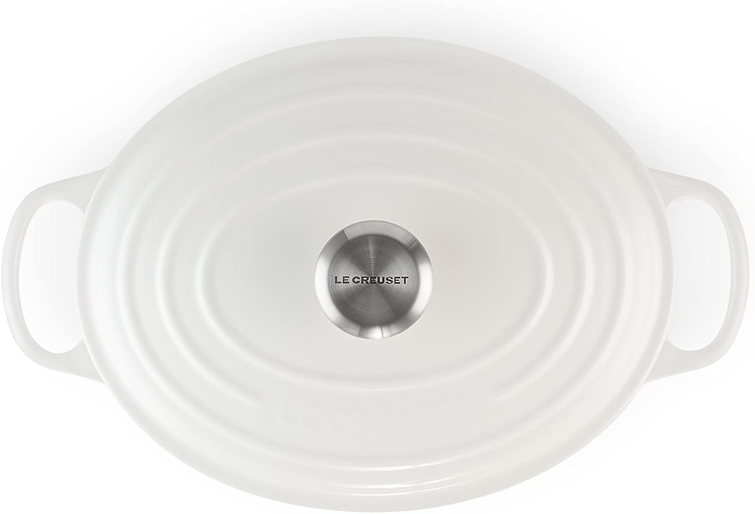 image:imageLe Creuset Enameled Cast Iron Signature Oval Dutch Oven 8 qt CeriseWhite