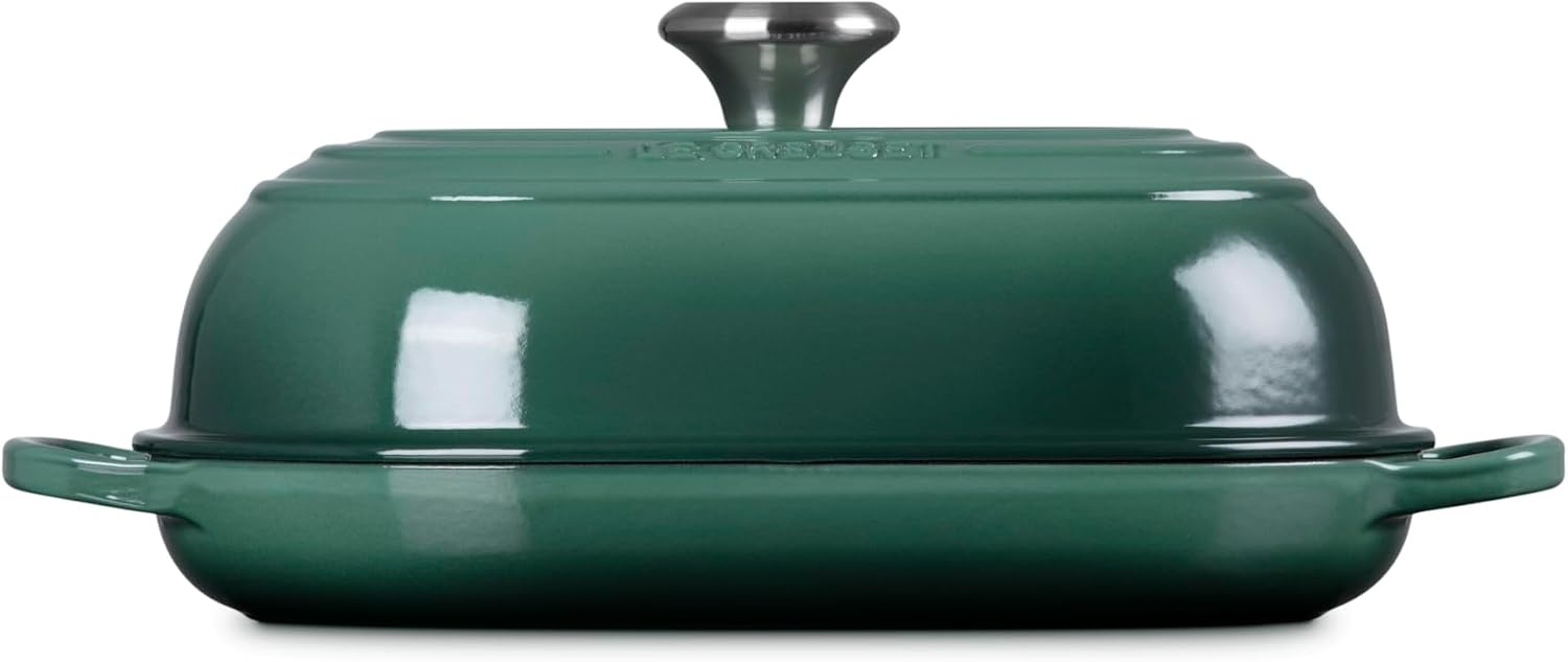 image:imageLe Creuset Enameled Cast Iron Signature Round Bread Oven 95 inch WhiteArtichaut