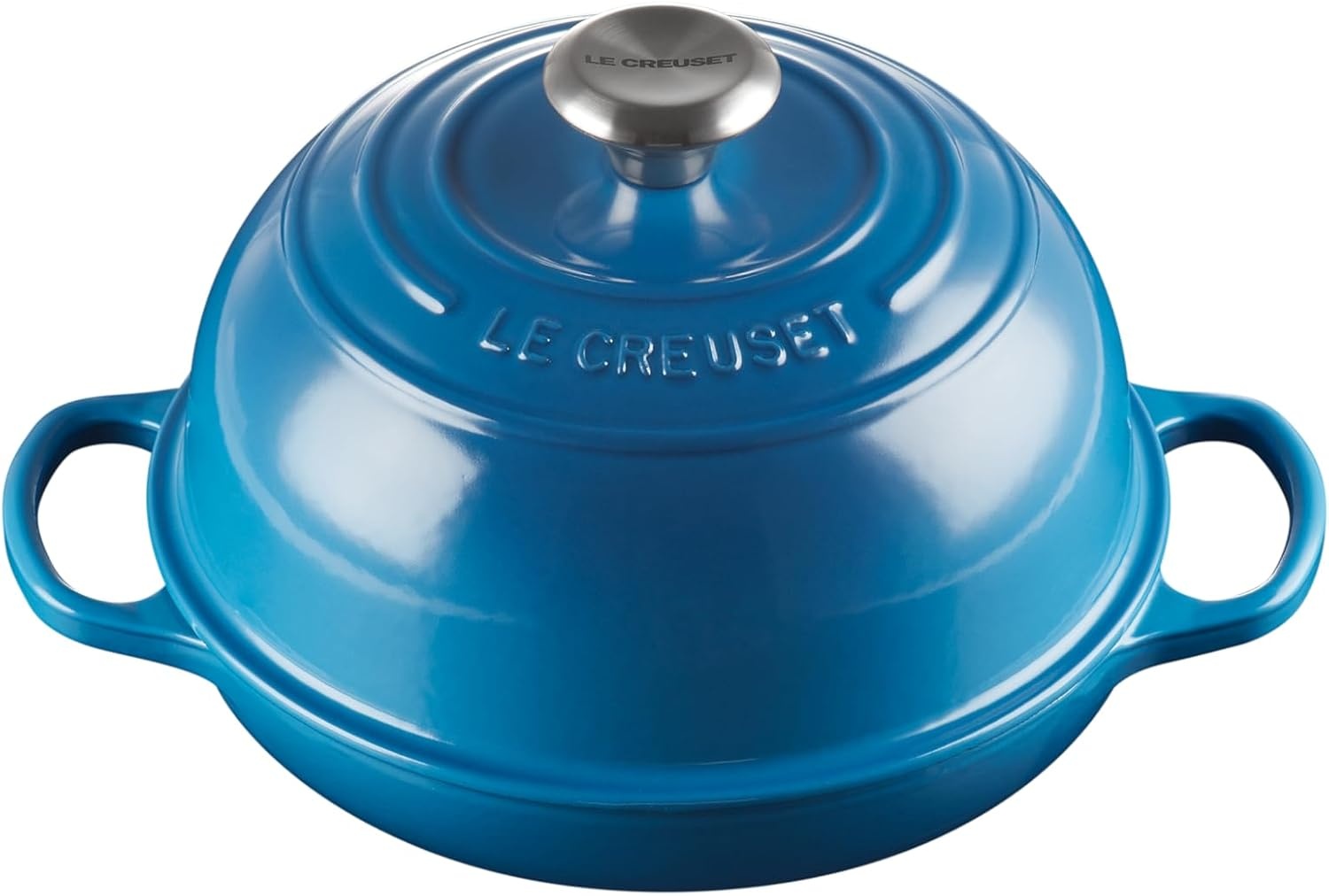 image:imageLe Creuset Enameled Cast Iron Signature Round Bread Oven 95 inch WhiteMarseille