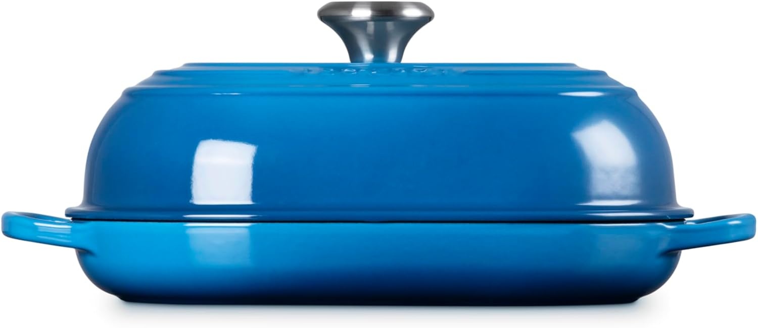 image:imageLe Creuset Enameled Cast Iron Signature Round Bread Oven 95 inch WhiteMarseille