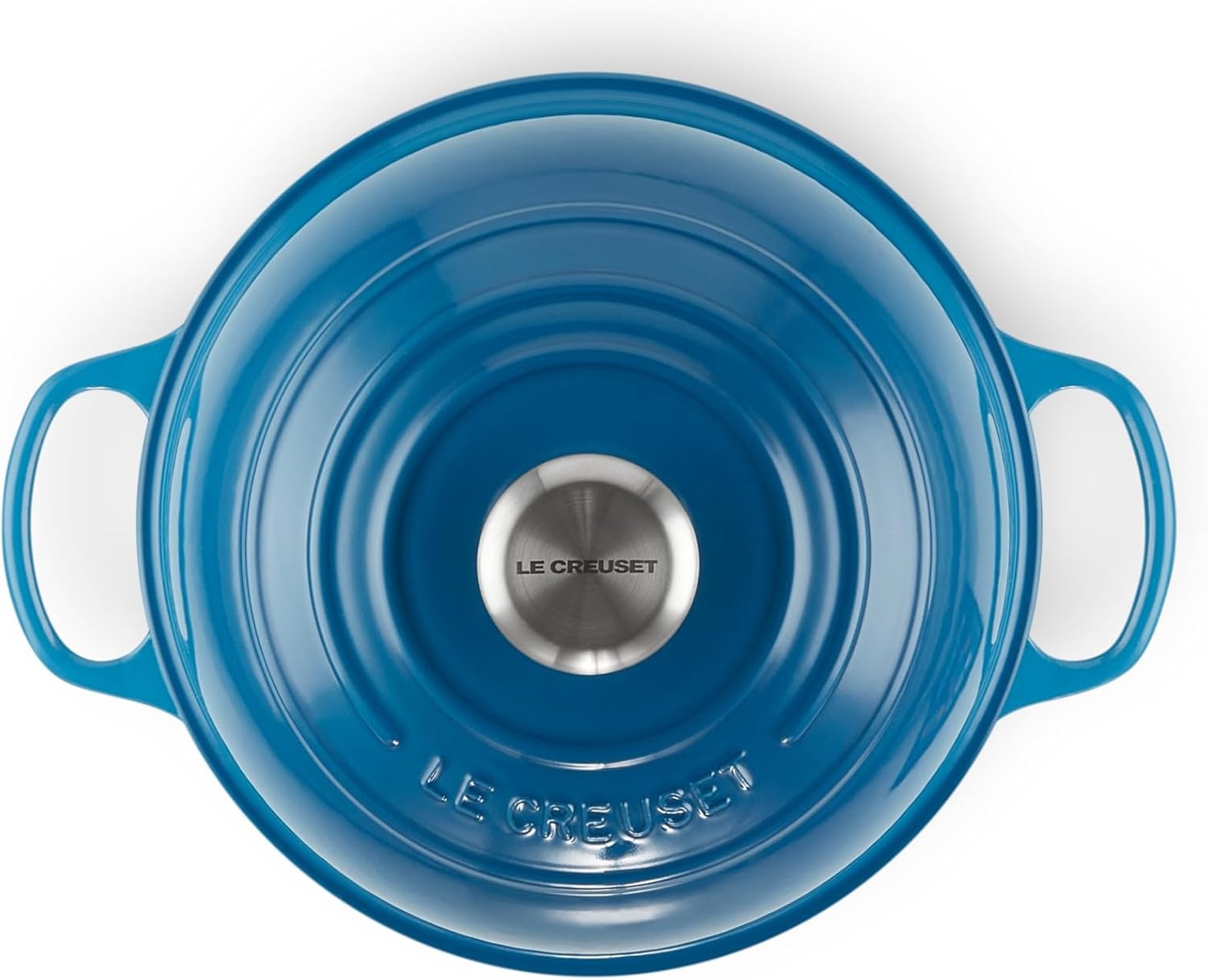 image:imageLe Creuset Enameled Cast Iron Signature Round Bread Oven 95 inch WhiteMarseille