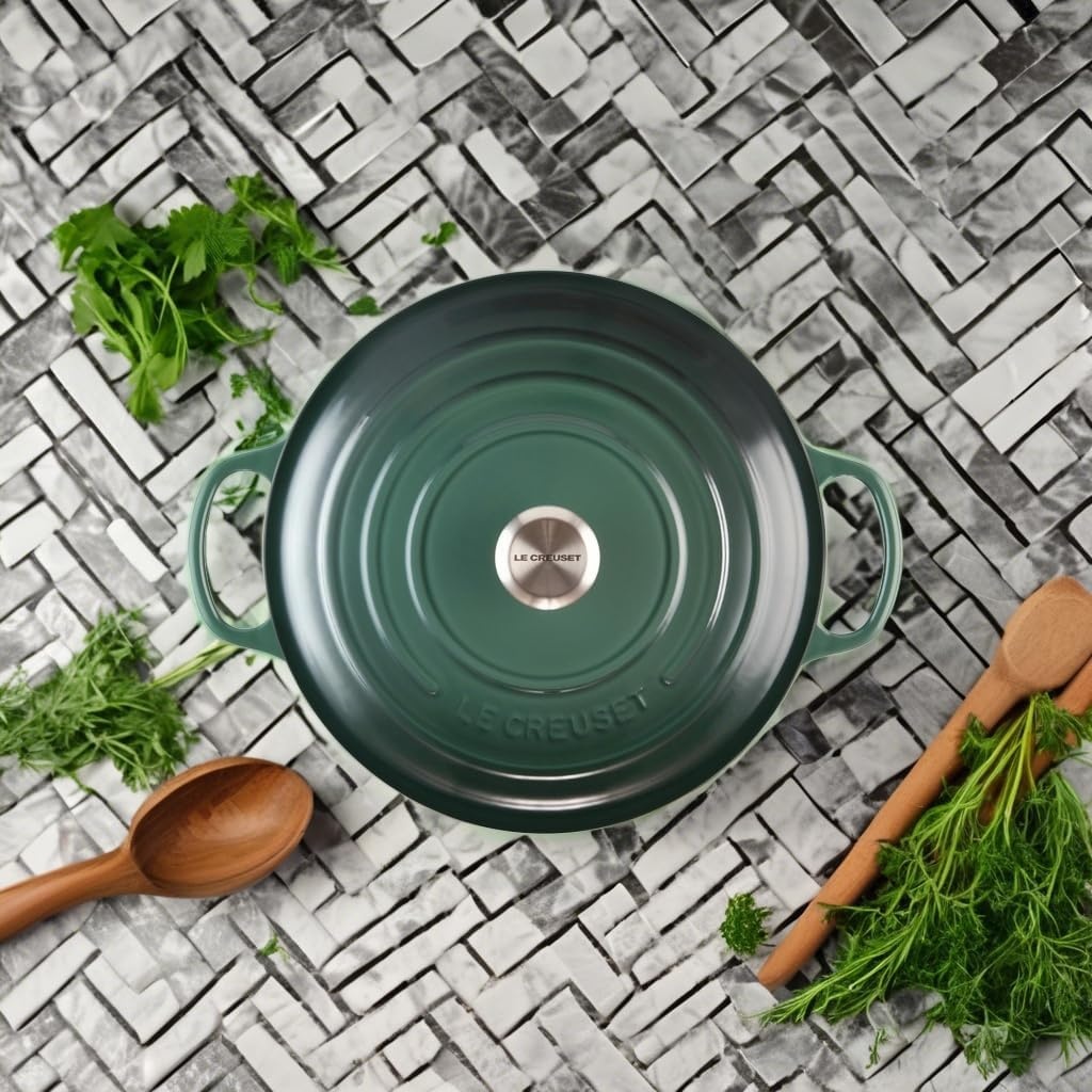 image:imageLe Creuset Enameled Cast Iron Signature Round Dutch Oven 725 qt CeriseArtichaut