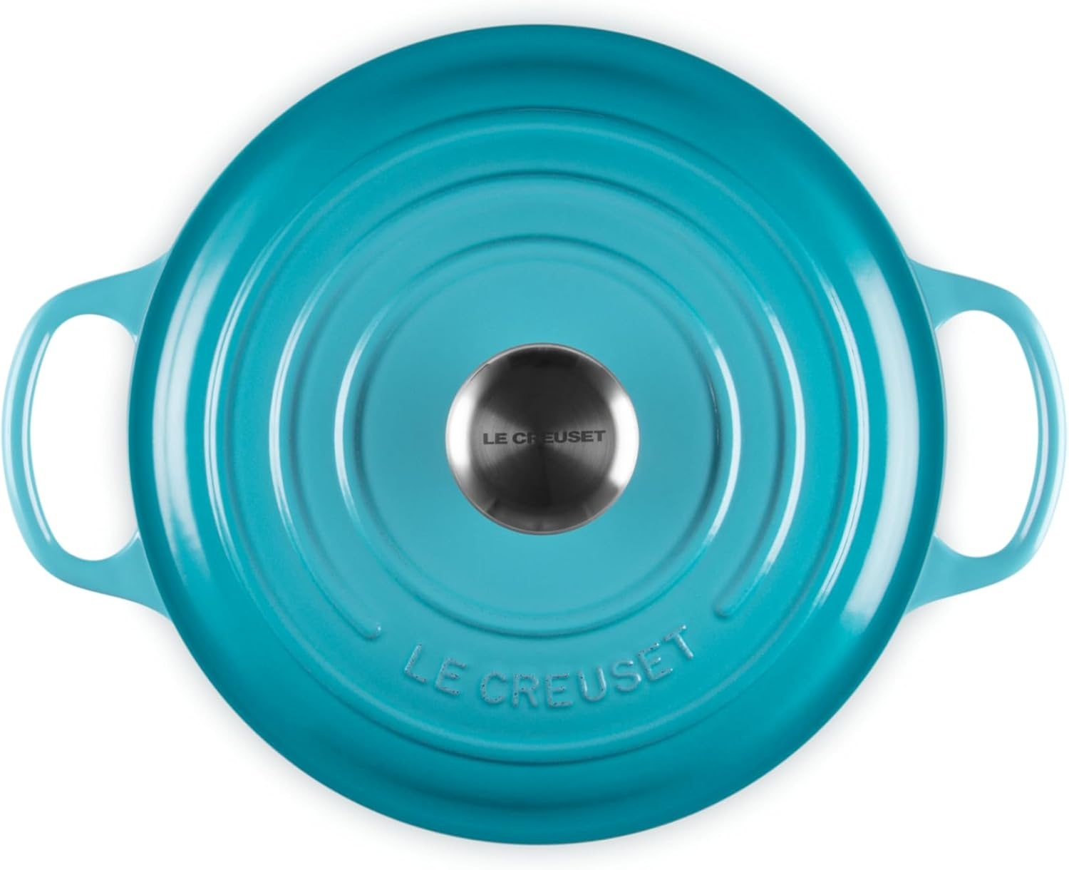 image:imageLe Creuset Enameled Cast Iron Signature Round Dutch Oven 725 qt CeriseCaribbean