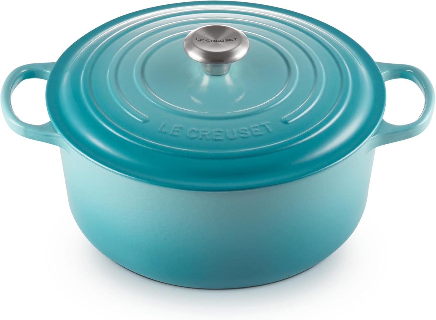 image:imageLe Creuset Enameled Cast Iron Signature Round Dutch Oven 725 qt CeriseCaribbean