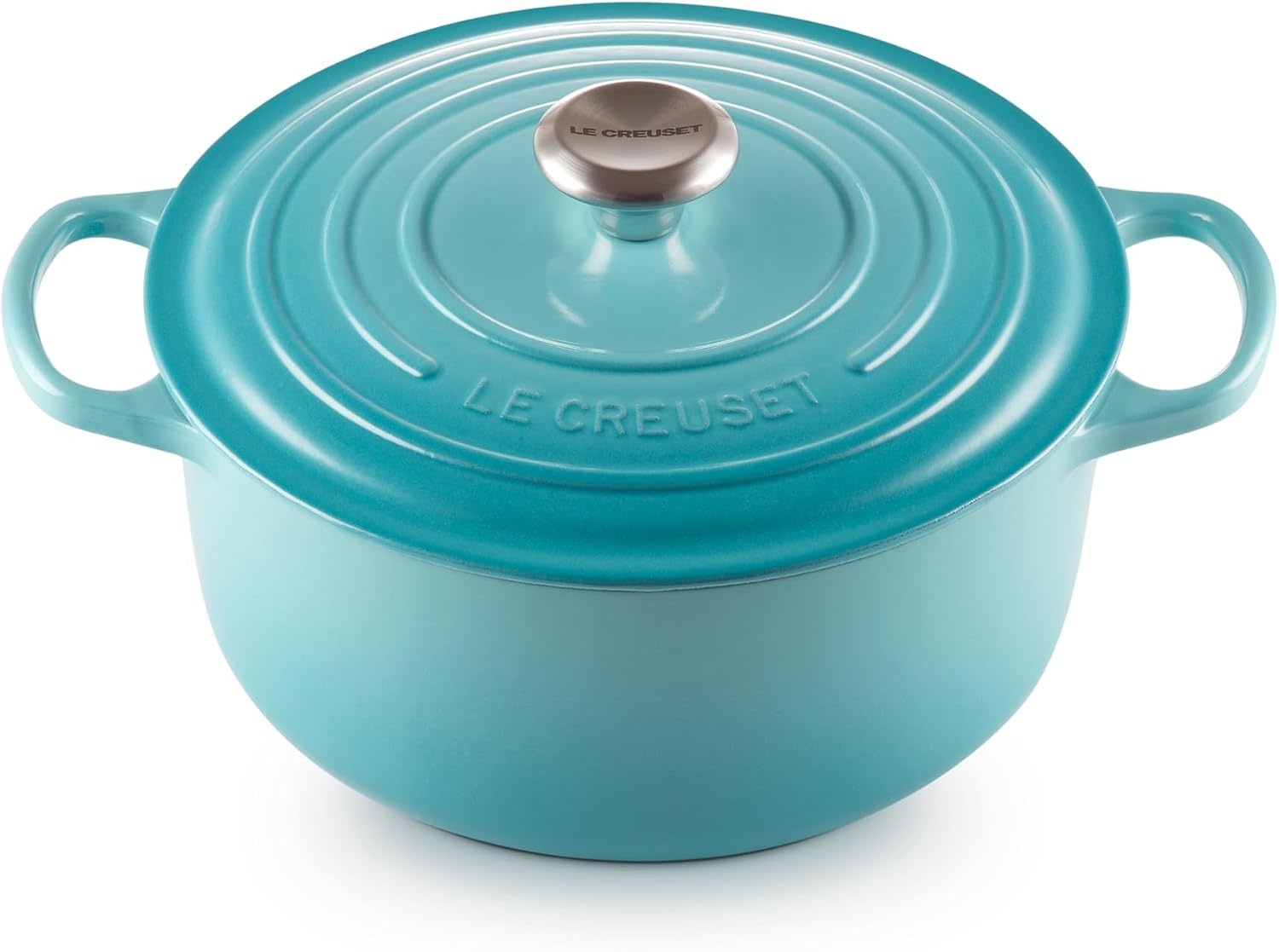 image:imageLe Creuset Enameled Cast Iron Signature Round Dutch Oven 725 qt CeriseCaribbean