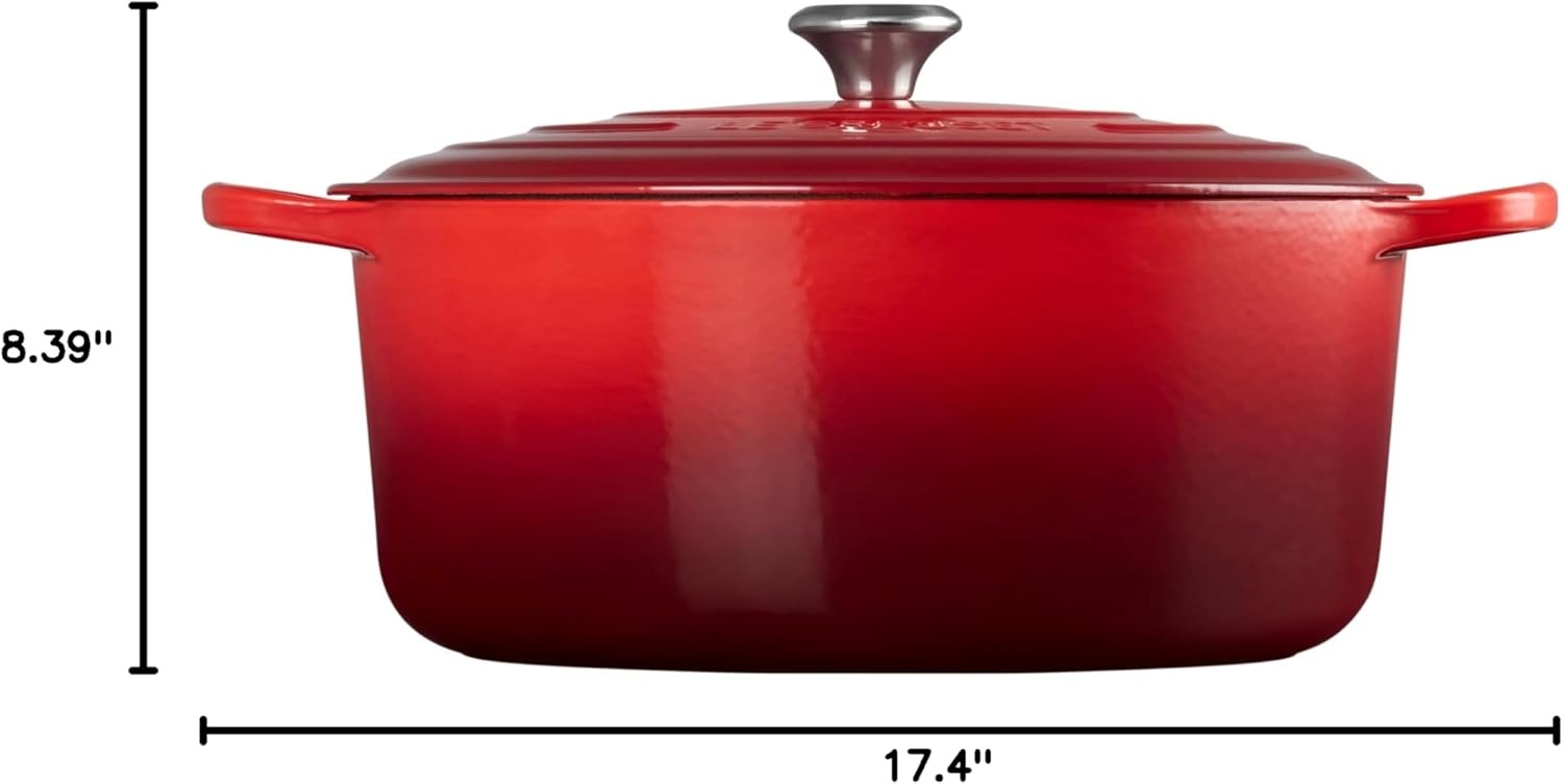 image:imageLe Creuset Enameled Cast Iron Signature Round Dutch Oven 725 qt CeriseCerise