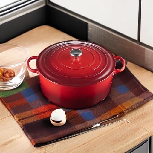 image:imageLe Creuset Enameled Cast Iron Signature Round Dutch Oven 725 qt CeriseCerise
