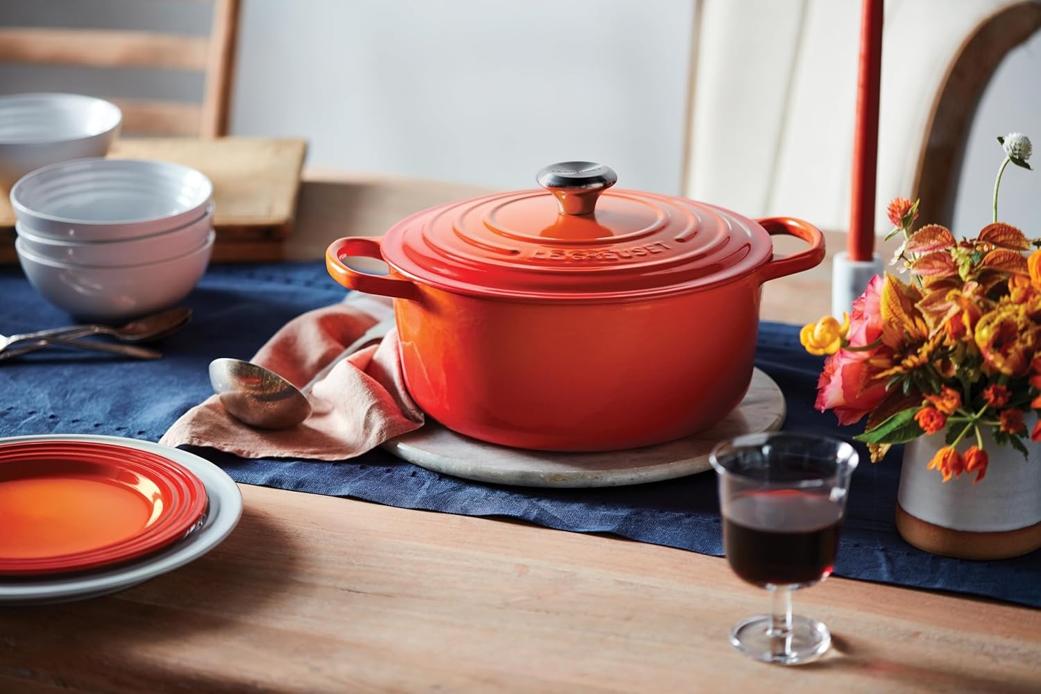 image:imageLe Creuset Enameled Cast Iron Signature Round Dutch Oven 725 qt CeriseFlame