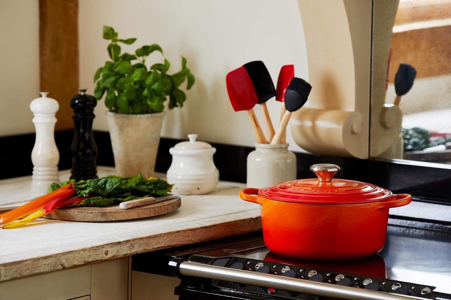 image:imageLe Creuset Enameled Cast Iron Signature Round Dutch Oven 725 qt CeriseFlame