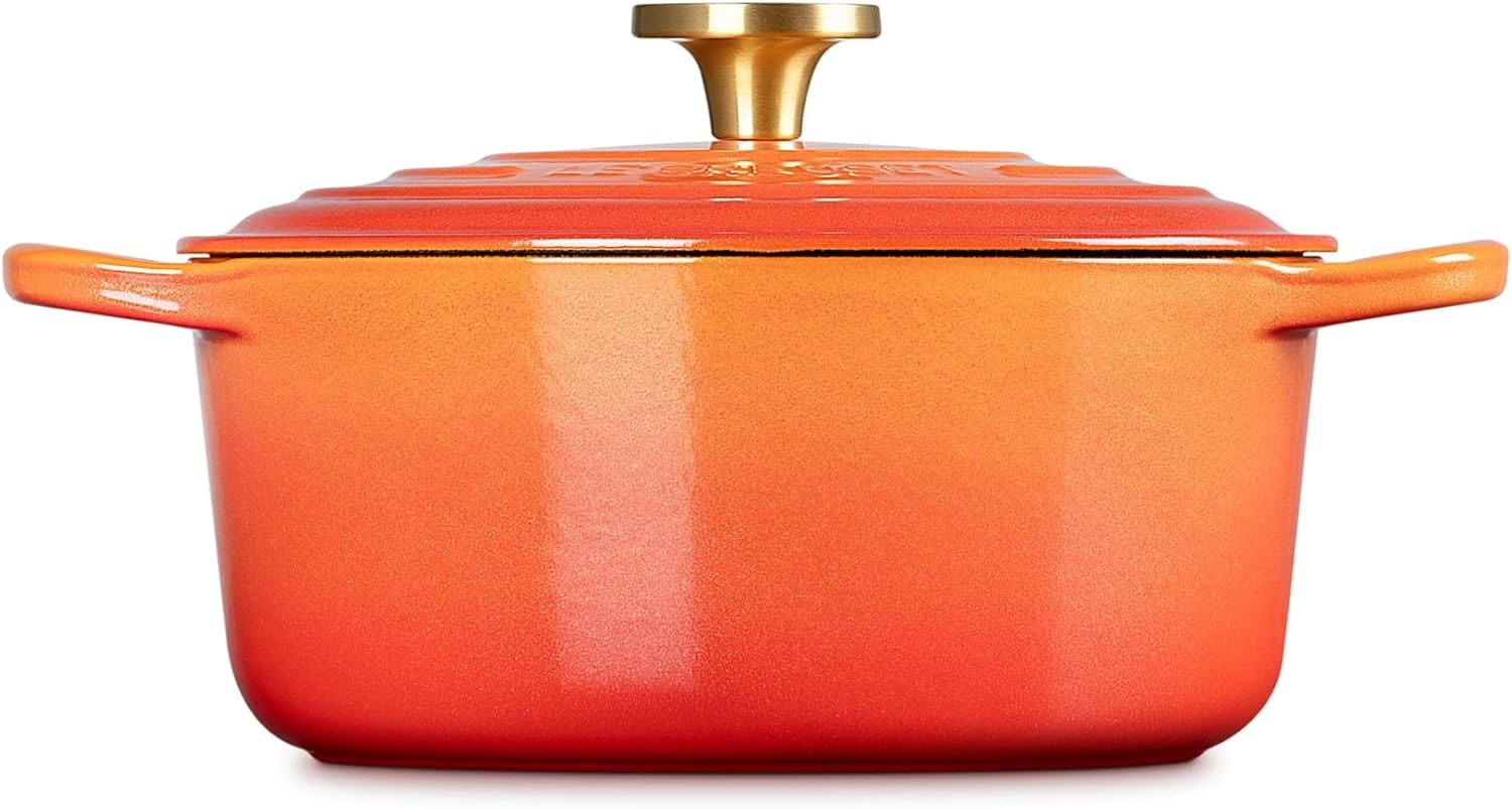 image:imageLe Creuset Enameled Cast Iron Signature Round Dutch Oven 725 qt CeriseFlamme Doree