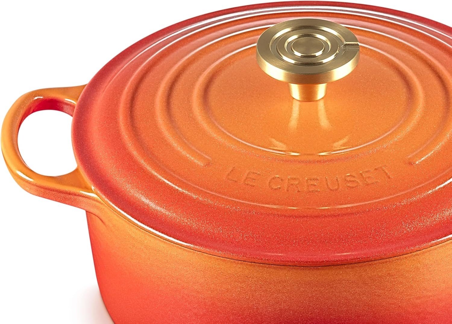 image:imageLe Creuset Enameled Cast Iron Signature Round Dutch Oven 725 qt CeriseFlamme Doree