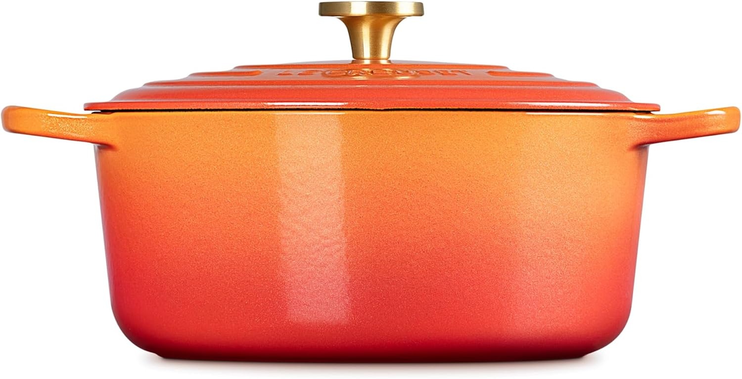 image:imageLe Creuset Enameled Cast Iron Signature Round Dutch Oven 725 qt CeriseFlamme Doree