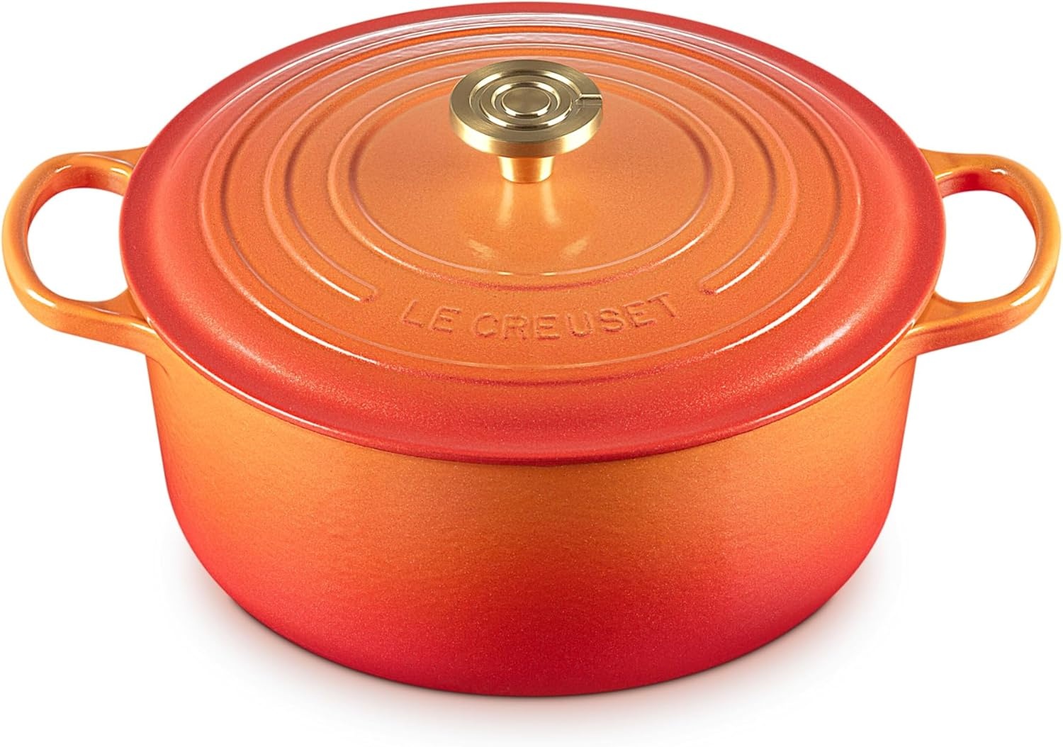 image:imageLe Creuset Enameled Cast Iron Signature Round Dutch Oven 725 qt CeriseFlamme Doree