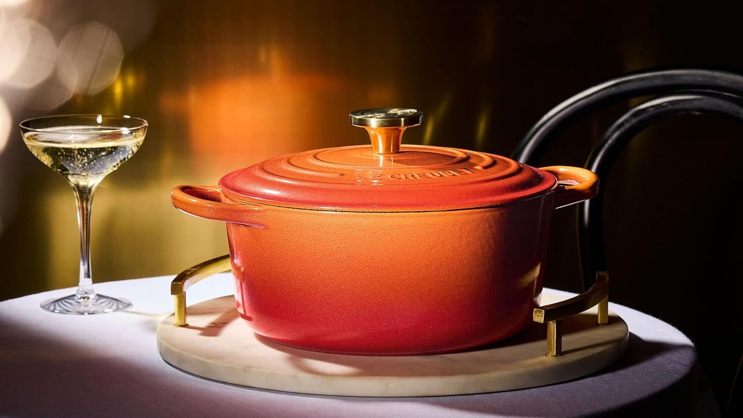 image:imageLe Creuset Enameled Cast Iron Signature Round Dutch Oven 725 qt CeriseFlamme Doree