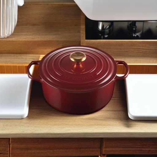 image:imageLe Creuset Enameled Cast Iron Signature Round Dutch Oven 725 qt CeriseGarnet