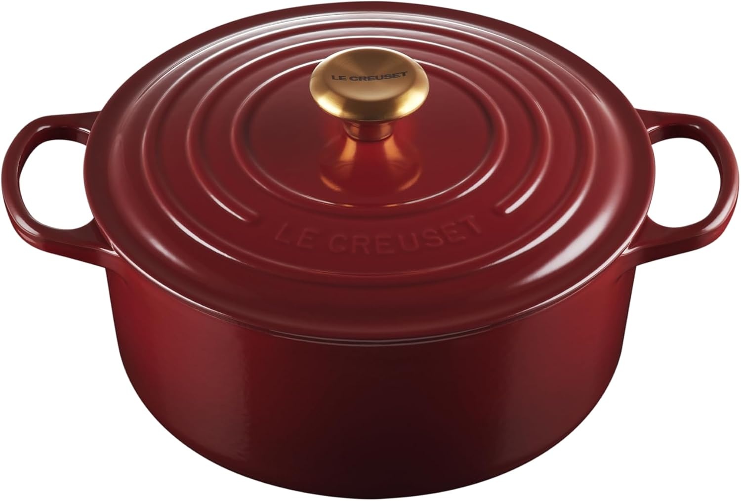 image:imageLe Creuset Enameled Cast Iron Signature Round Dutch Oven 725 qt CeriseGarnet