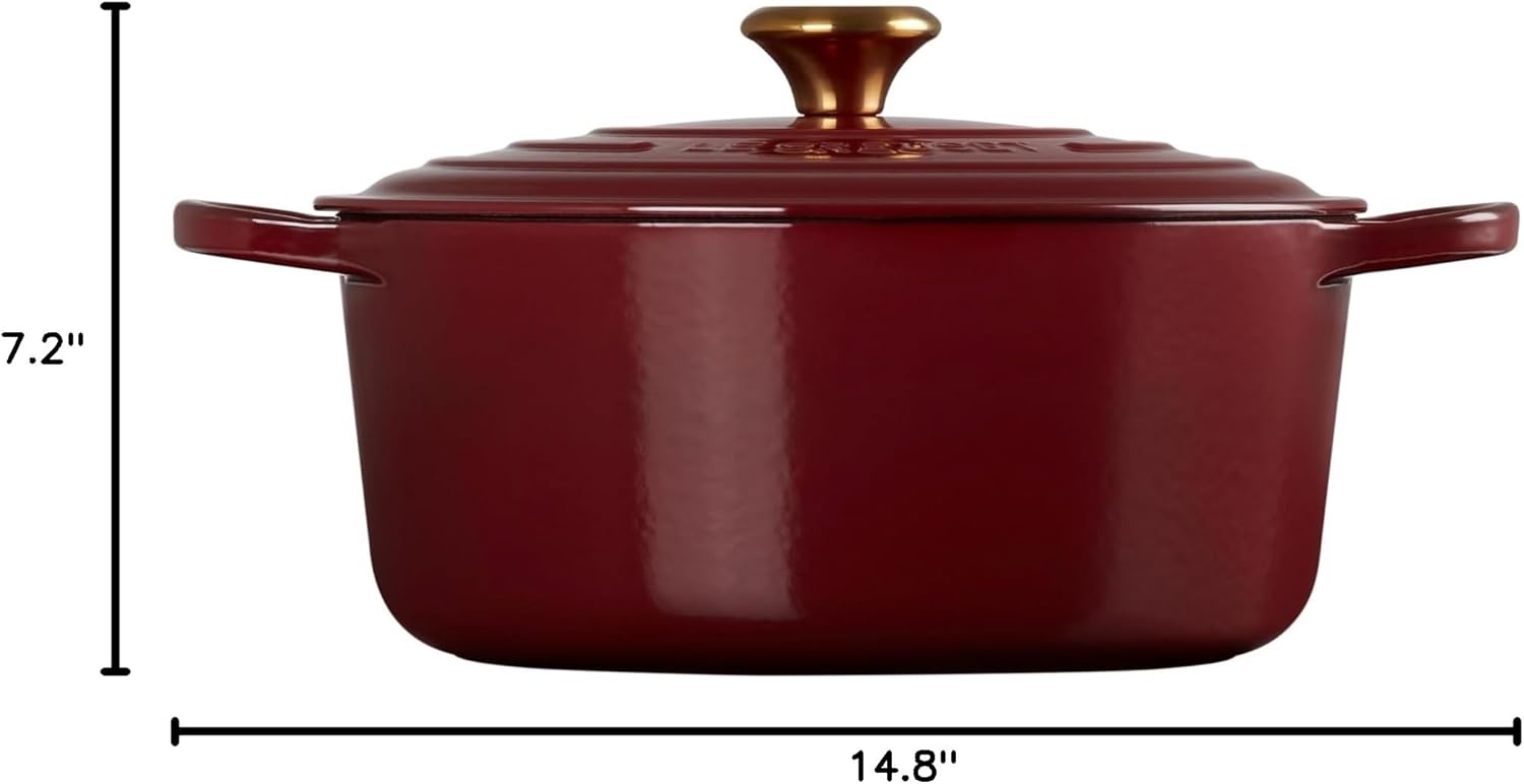 image:imageLe Creuset Enameled Cast Iron Signature Round Dutch Oven 725 qt CeriseGarnet
