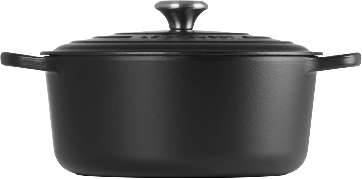 image:imageLe Creuset Enameled Cast Iron Signature Round Dutch Oven 725 qt CeriseLicorice