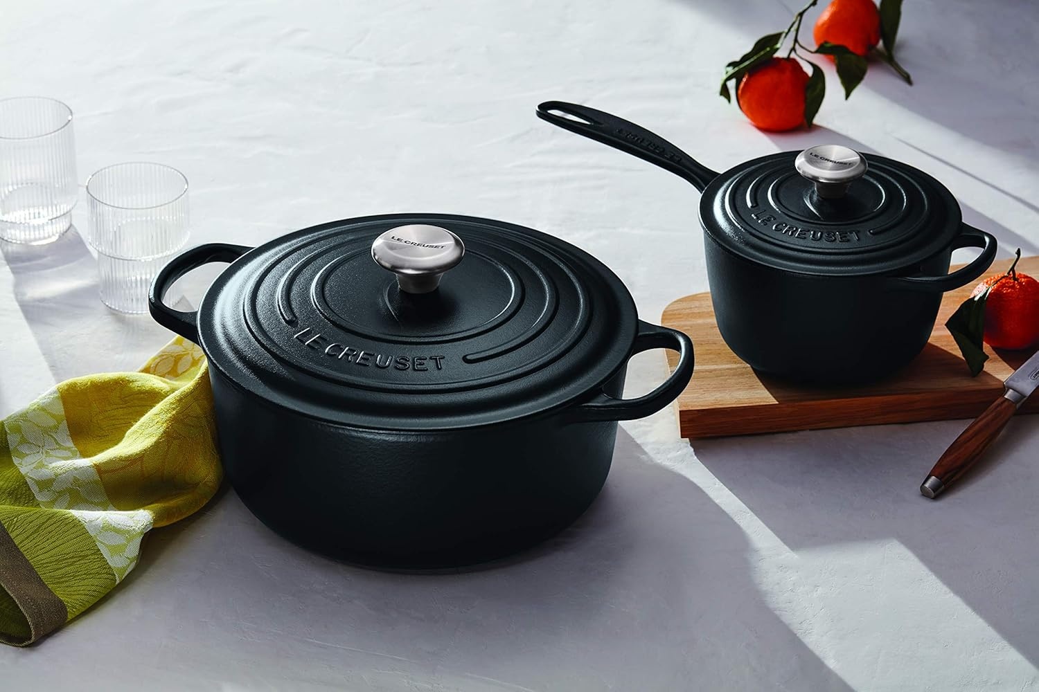 image:imageLe Creuset Enameled Cast Iron Signature Round Dutch Oven 725 qt CeriseLicorice