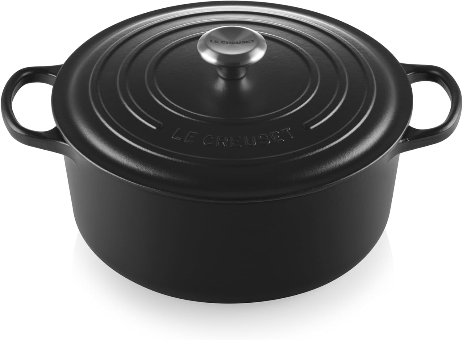 image:imageLe Creuset Enameled Cast Iron Signature Round Dutch Oven 725 qt CeriseLicorice