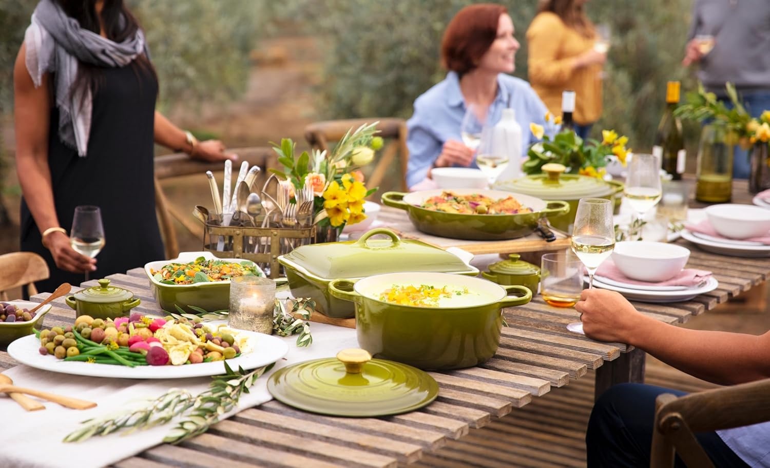 image:imageLe Creuset Enameled Cast Iron Signature Round Dutch Oven 725 qt CeriseOlive