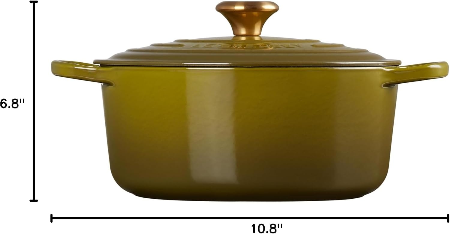 image:imageLe Creuset Enameled Cast Iron Signature Round Dutch Oven 725 qt CeriseOlive
