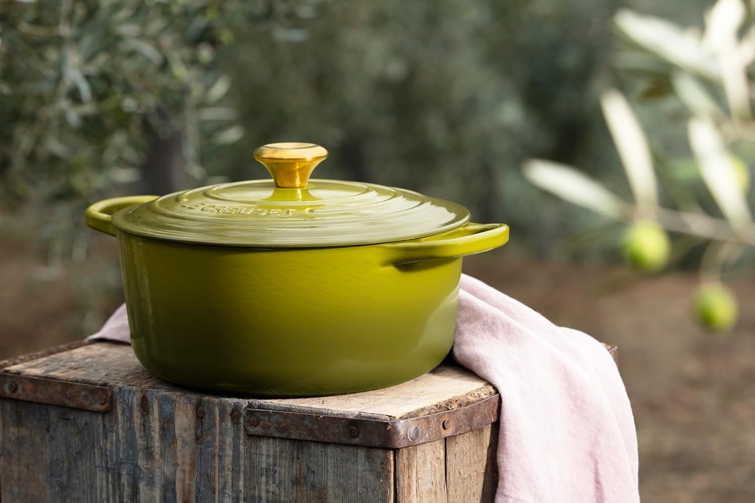 image:imageLe Creuset Enameled Cast Iron Signature Round Dutch Oven 725 qt CeriseOlive