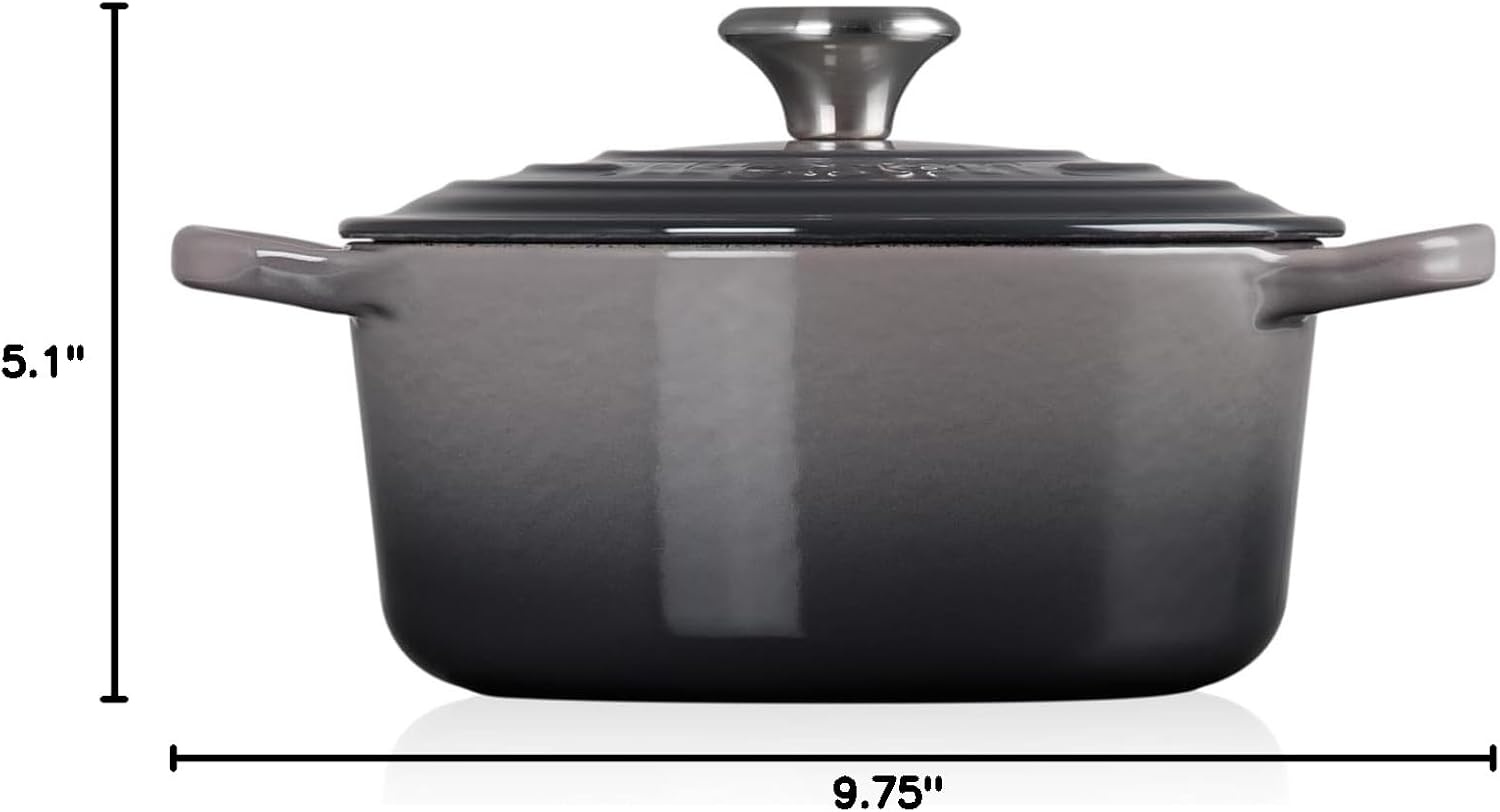 image:imageLe Creuset Enameled Cast Iron Signature Round Dutch Oven 725 qt CeriseOyster