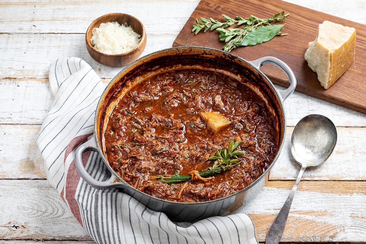 image:imageLe Creuset Enameled Cast Iron Signature Round Dutch Oven 725 qt CeriseOyster