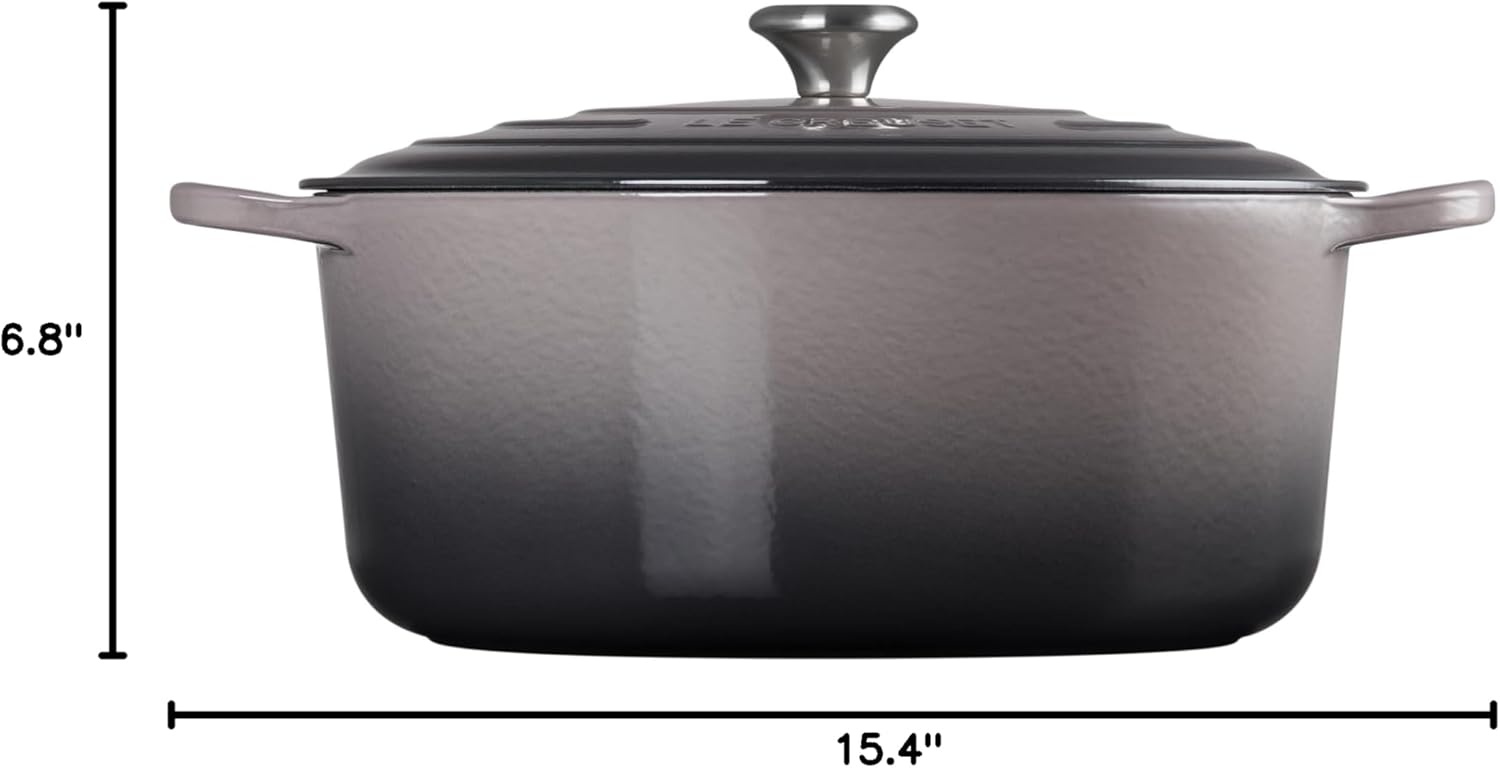 image:imageLe Creuset Enameled Cast Iron Signature Round Dutch Oven 725 qt CeriseOyster