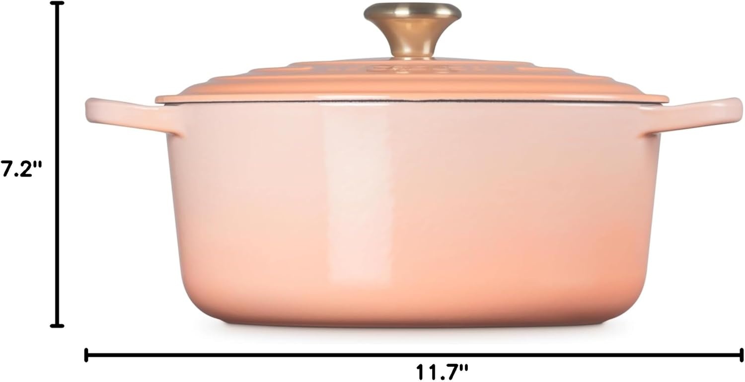 image:imageLe Creuset Enameled Cast Iron Signature Round Dutch Oven 725 qt CerisePeche